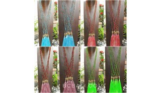 wholesale lot free shipping buddha head chrome tassels necklaces